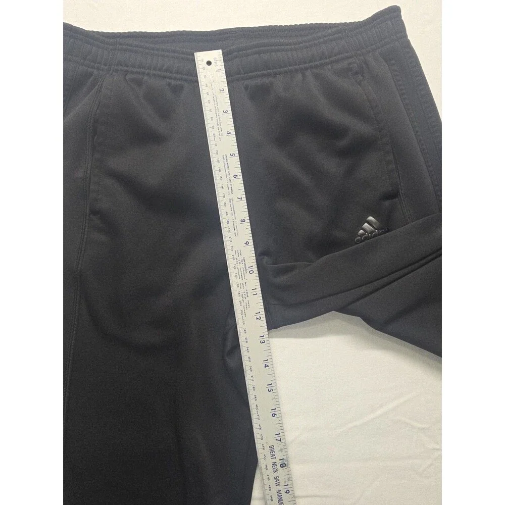 Adidas Track Pants Men’s Sz M Black Athletic Lined Workout Gym Climawarm